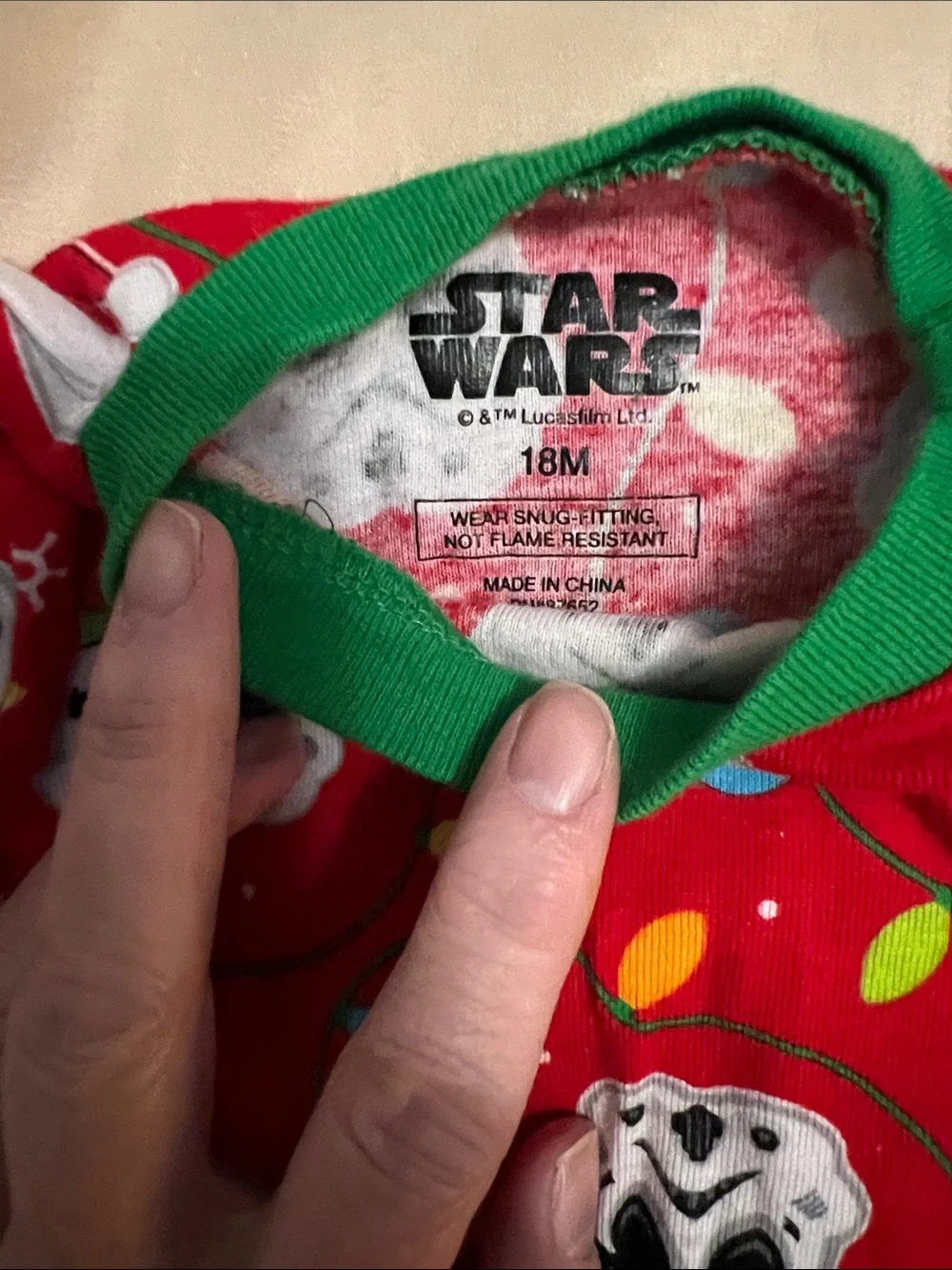 Star Wars Kids Christmas Stormtrooper Pajama Sets - Red & Green